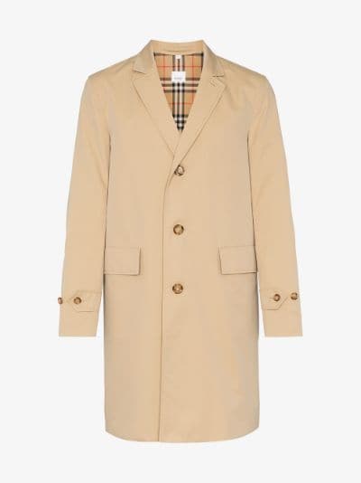 burberry single breasted trench coat