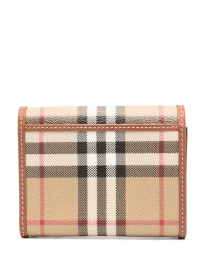 Burberry small check pattern wallet Eraldo UK