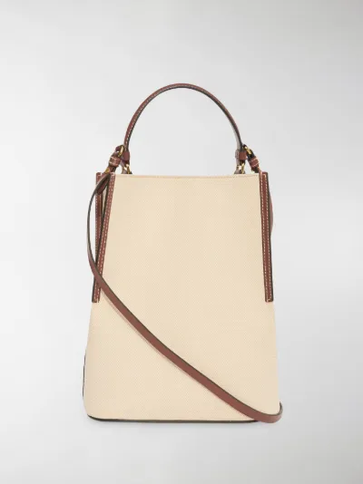 burberry small penny logo tote bag