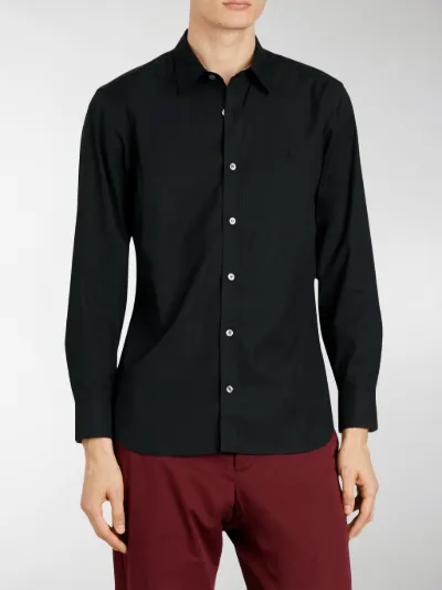 burberry stretch cotton poplin shirt