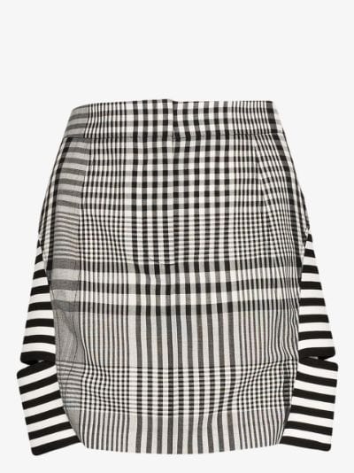 burberry check mini skirt