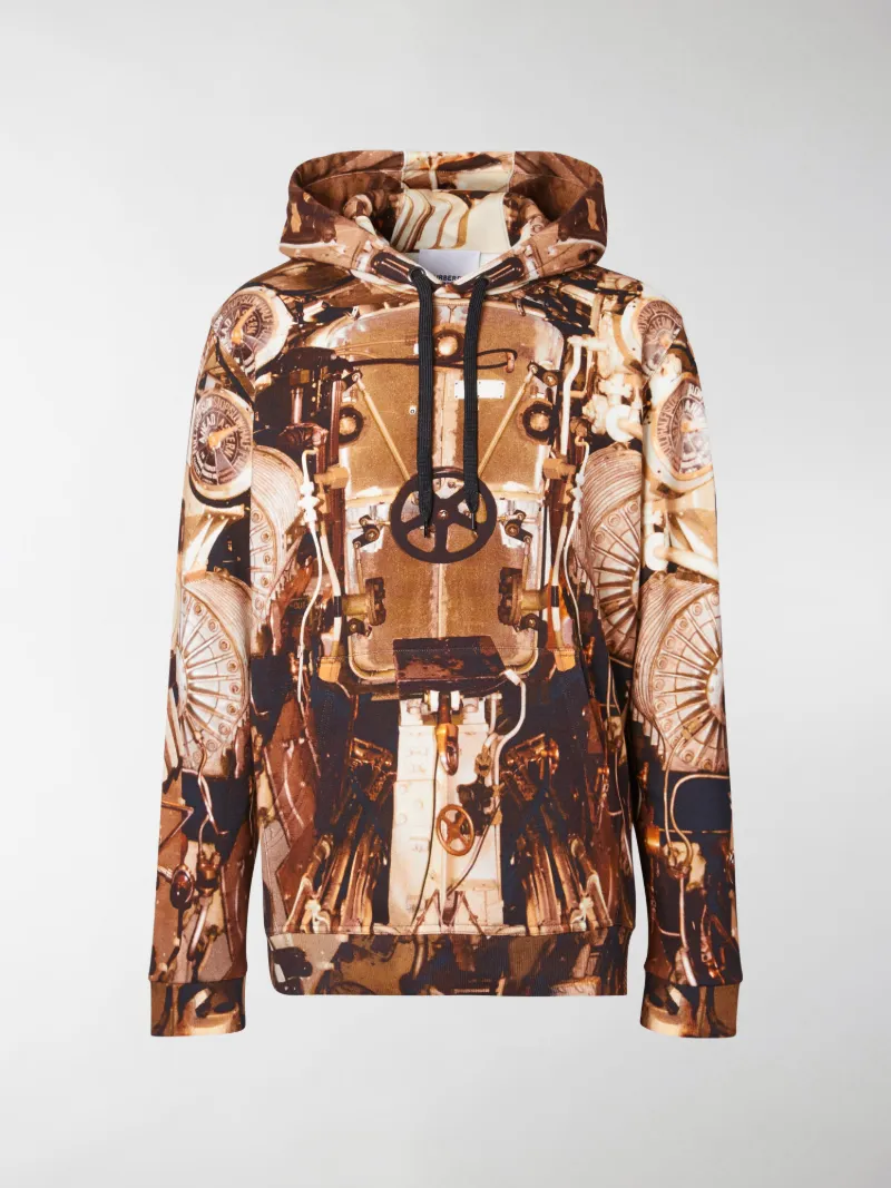 burberry print hoodie