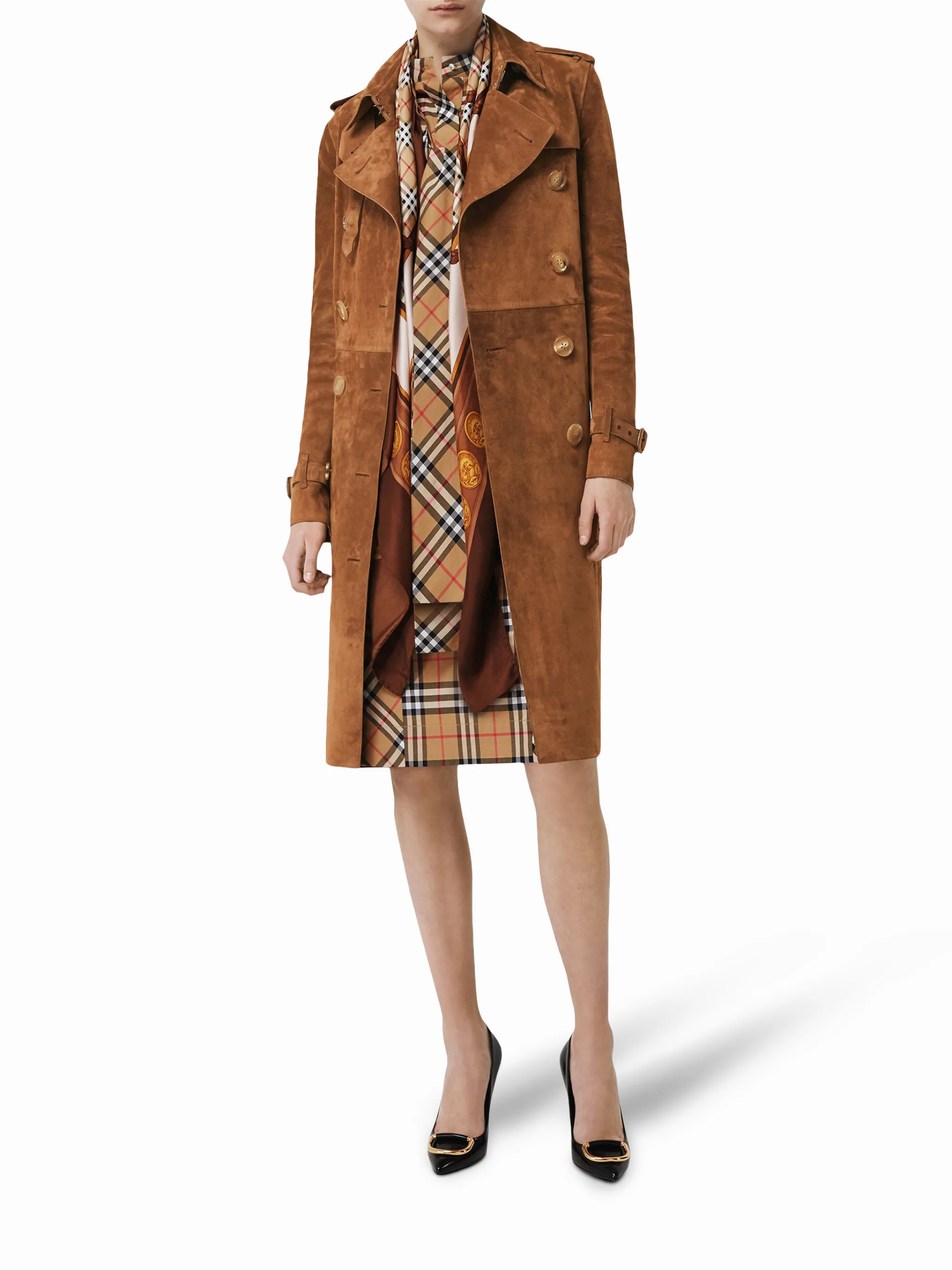 Burberry Suede Trench Coat | Eraldo.com US