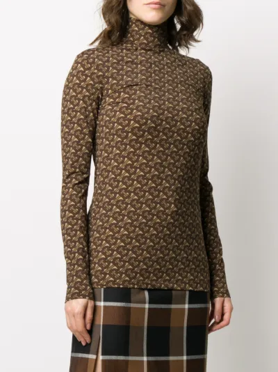monogram turtleneck