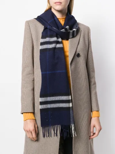 the classic check cashmere scarf