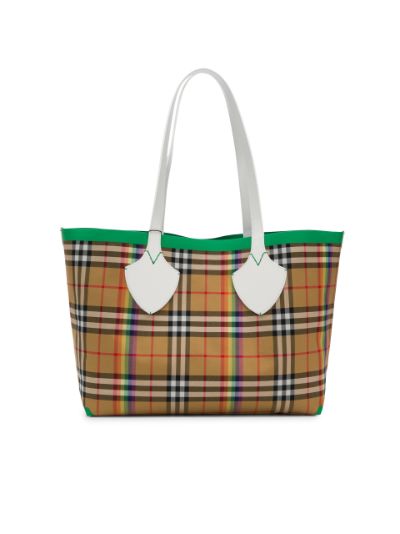 burberry rainbow tote bag