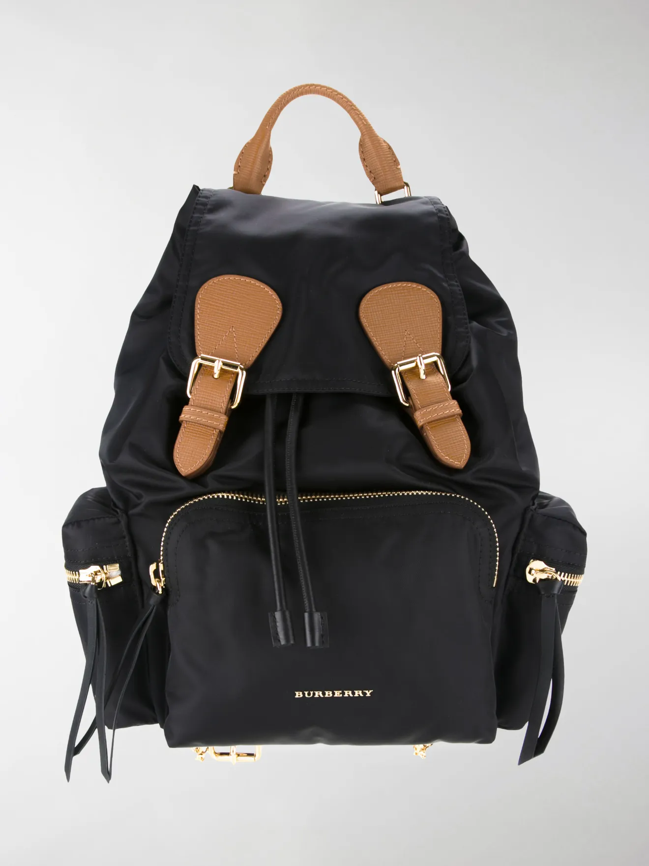 burberry the medium rucksack in technical nylon and leather