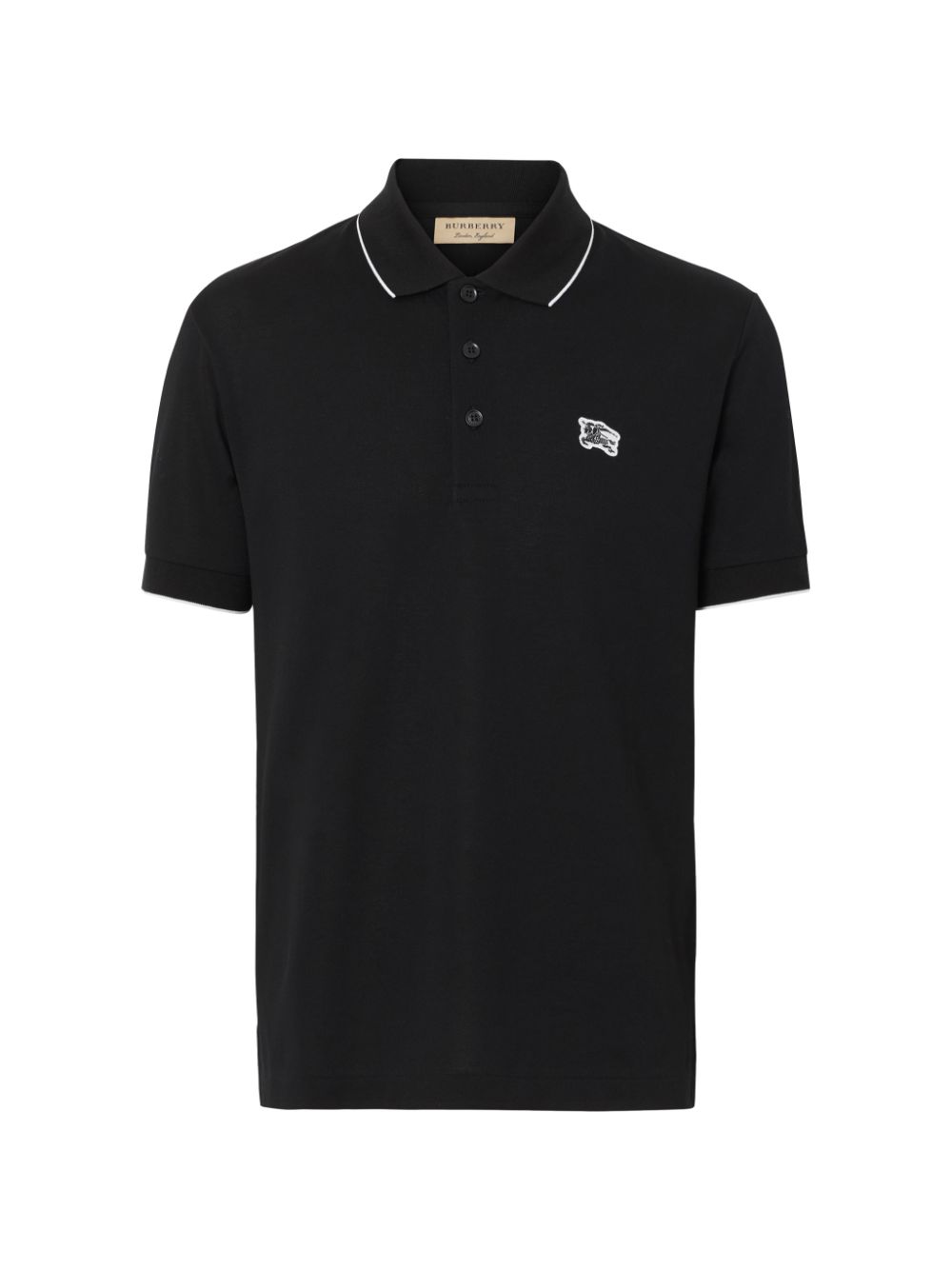 tipped cotton piqué polo shirt