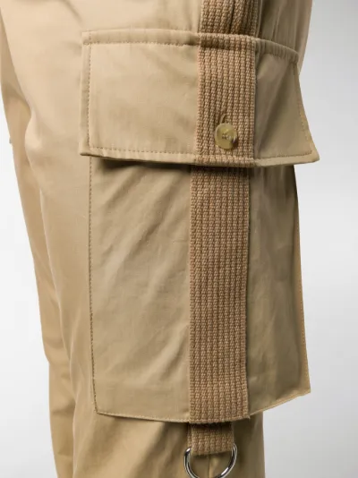 twill cargo trousers
