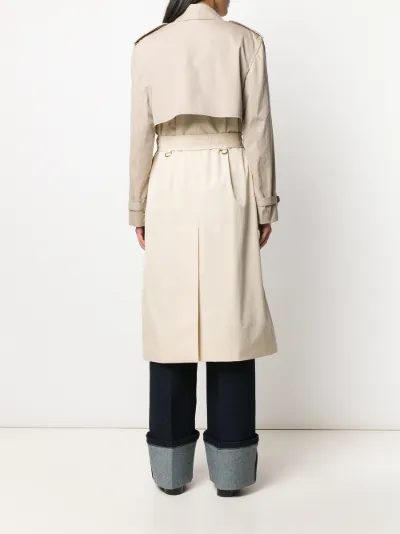 Burberry two tone trench coat best sale