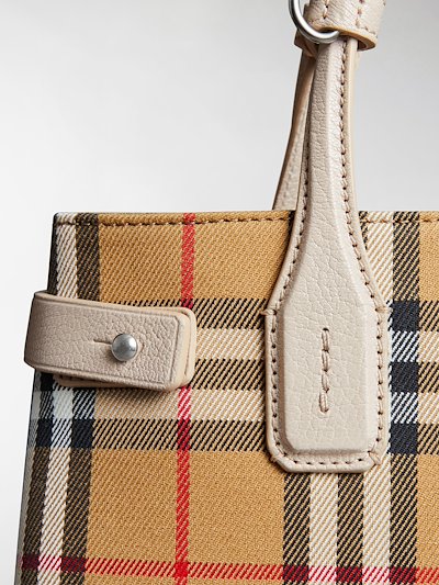Burberry Vintage Check Banner Bag Multicolour Cotton Modes