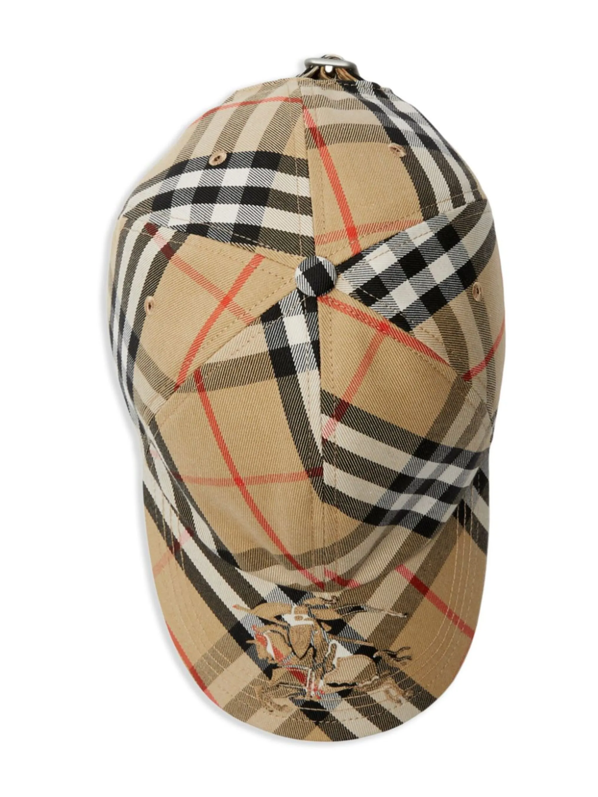 Burberry check cap on sale