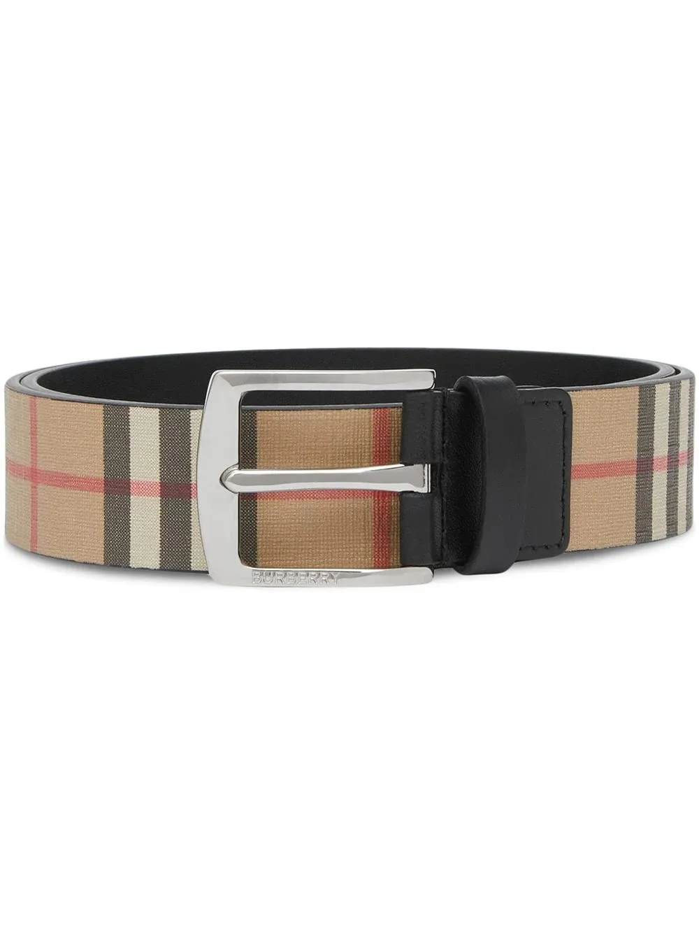 burberry check belt