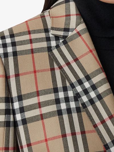 burberry check blazer