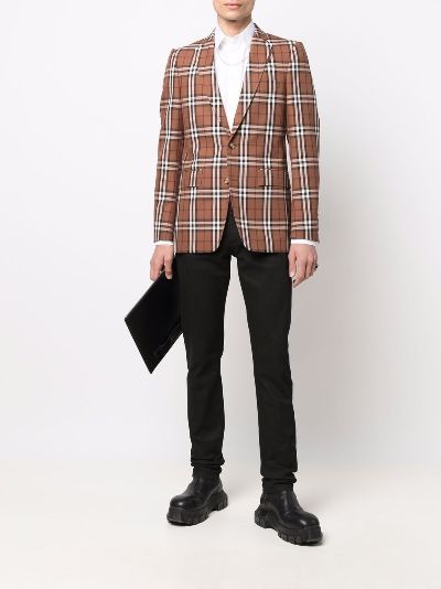 burberry check blazer