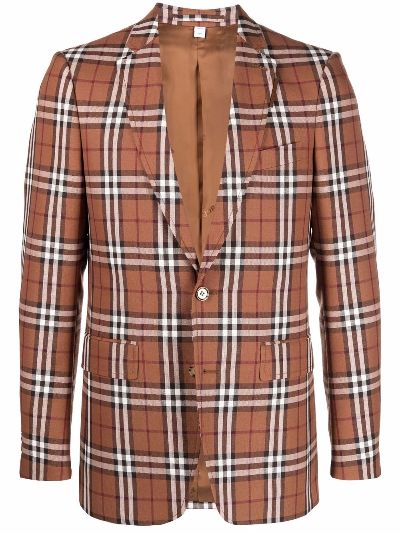 burberry print blazer