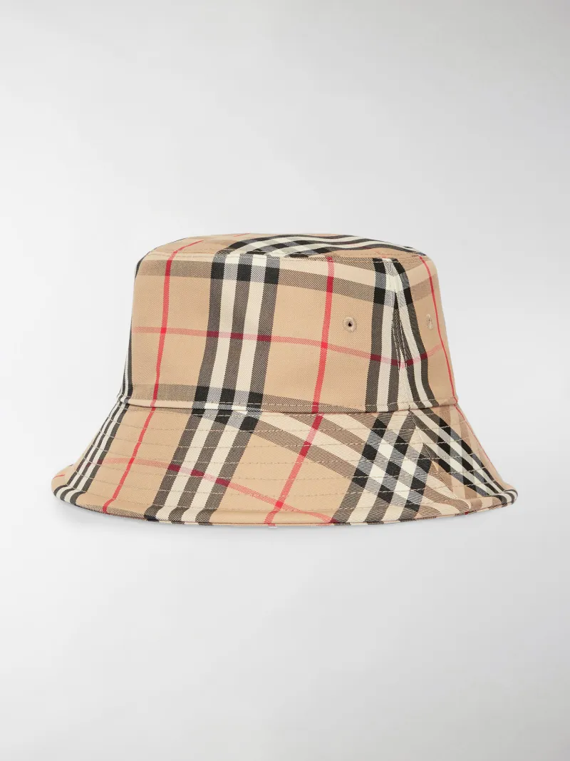 burberry vintage check bucket hat
