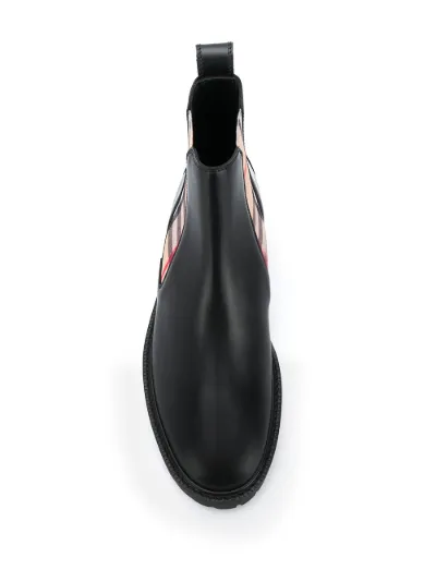 burberry vintage check chelsea boots