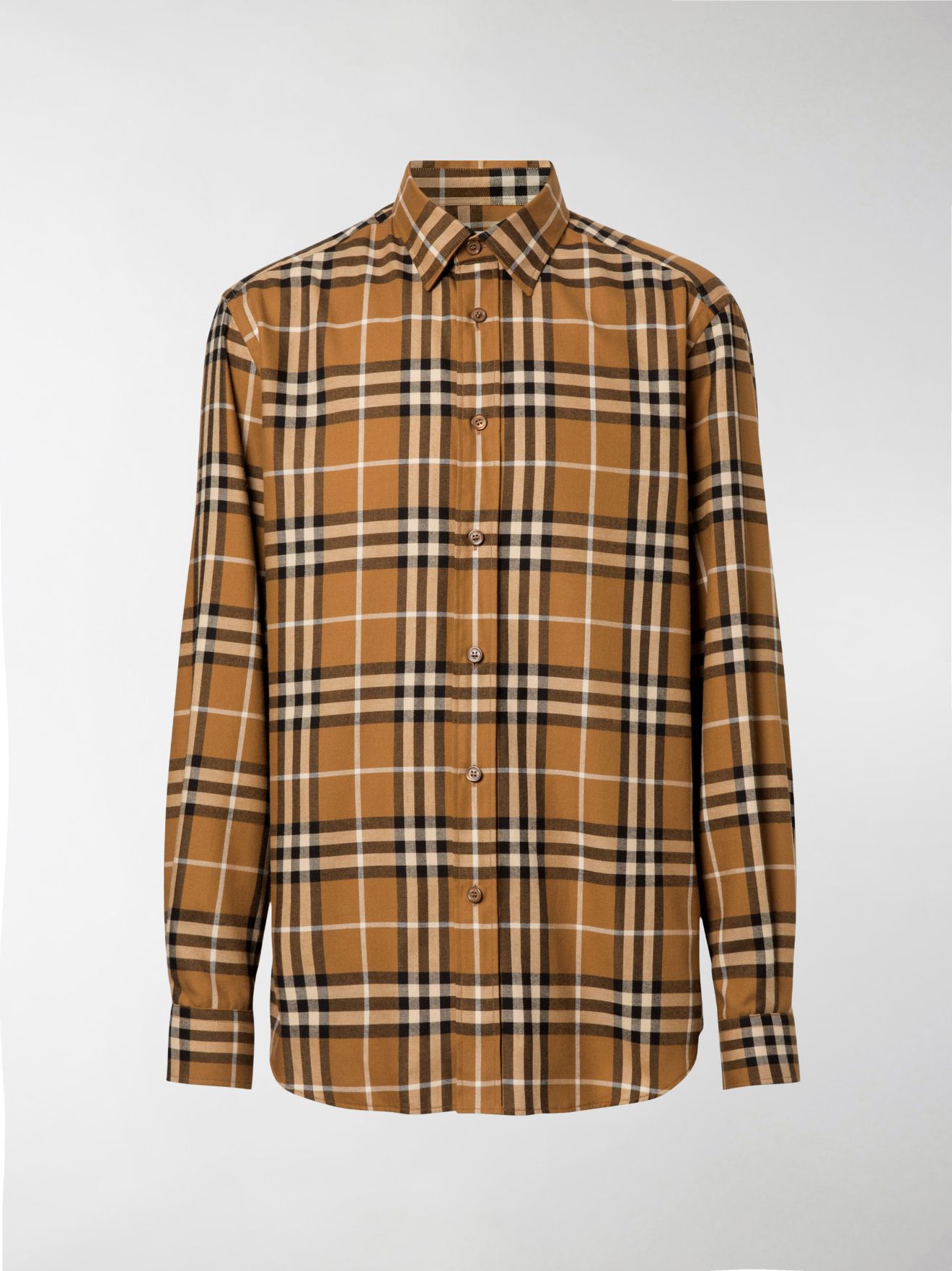 vintage check cotton flannel shirt