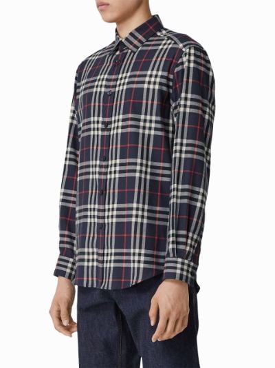 Burberry Vintage Check Cotton Flannel Shirt Eraldo FR