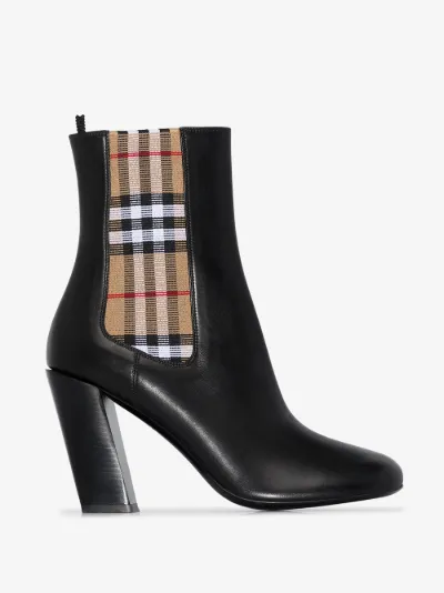 burberry plaid boots