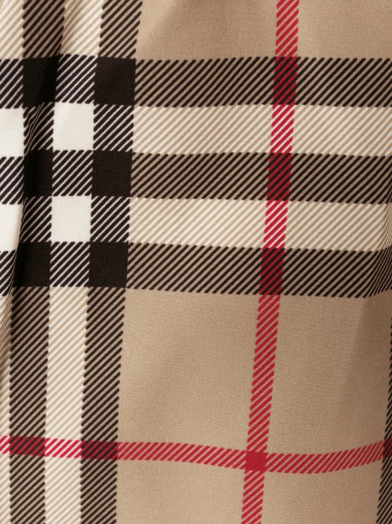 vintage check drawcord swim shorts