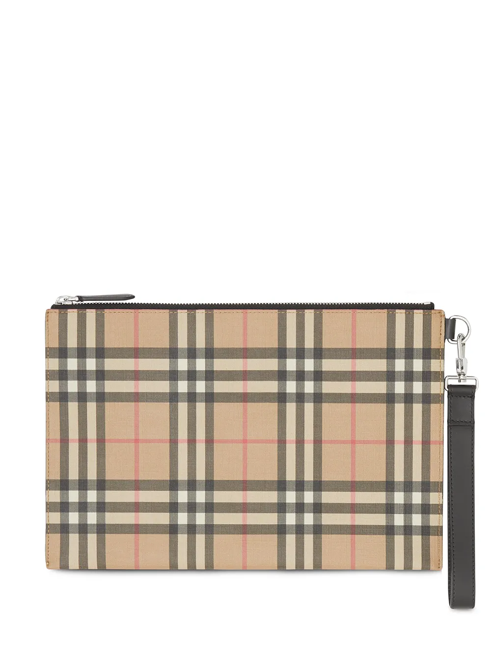 burberry check pouch