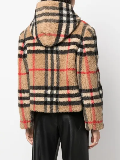 Burberry Vintage check fleece hooded jacket Eraldo FR