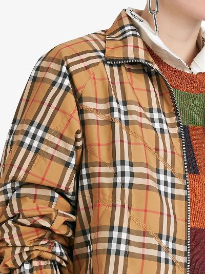 burberry nova check harrington jacket