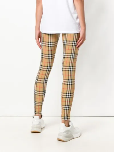 burberry vintage check leggings
