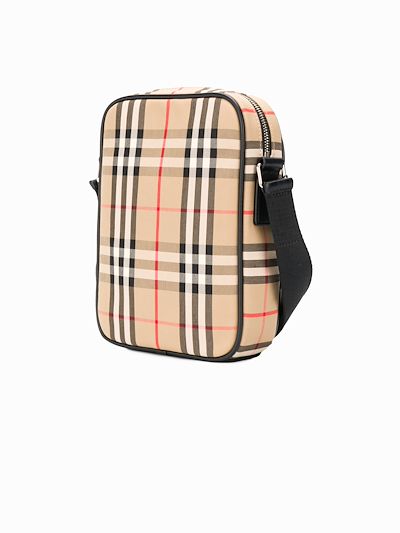 burberry check messenger bag