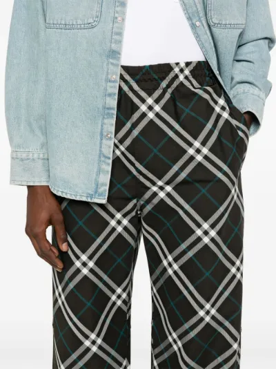 Burberry print trousers best sale