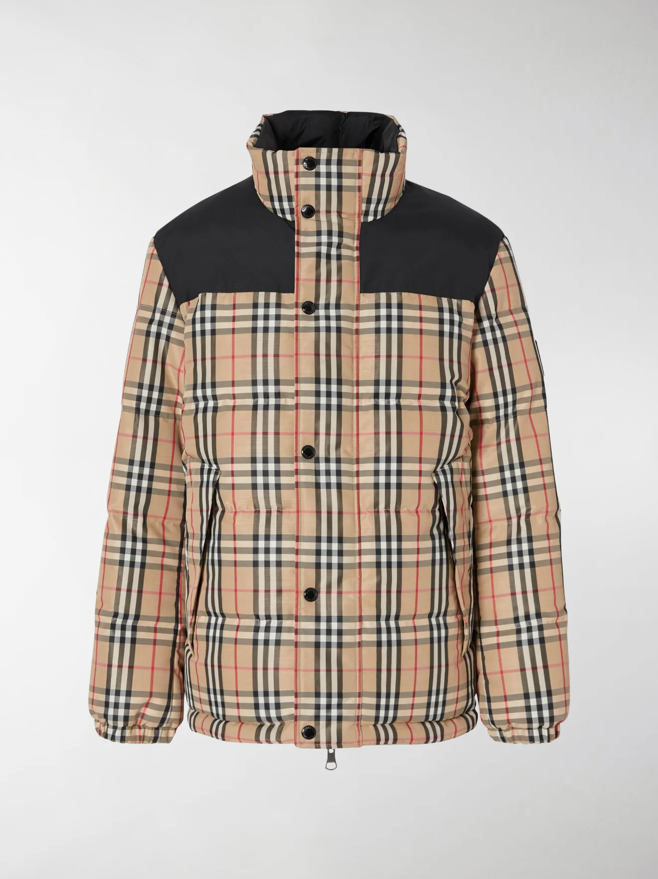 burberry reversible check puffer jacket