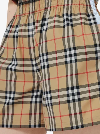 Burberry vintage check shorts neutrals 