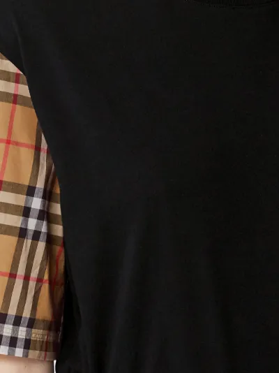 burberry vintage check sleeve t shirt