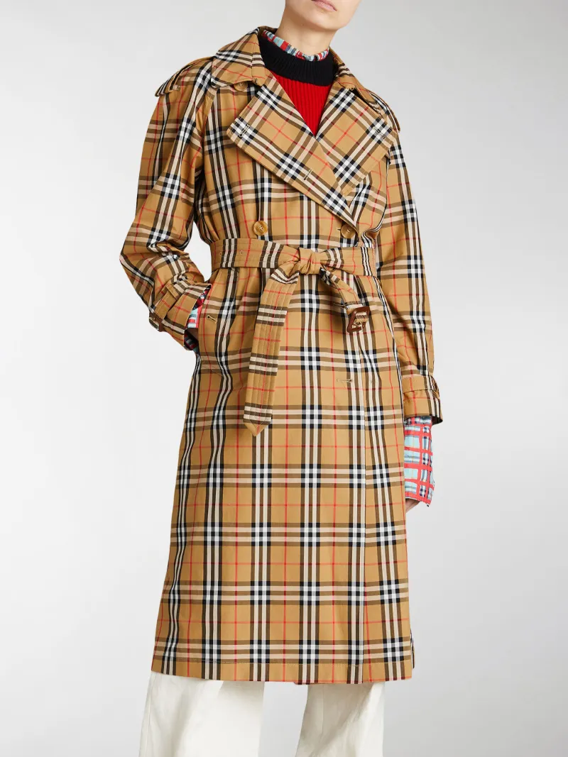 burberry plaid raincoat