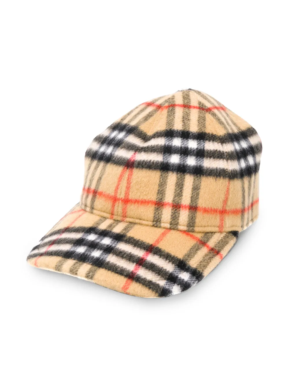 wool plaid baseball cap