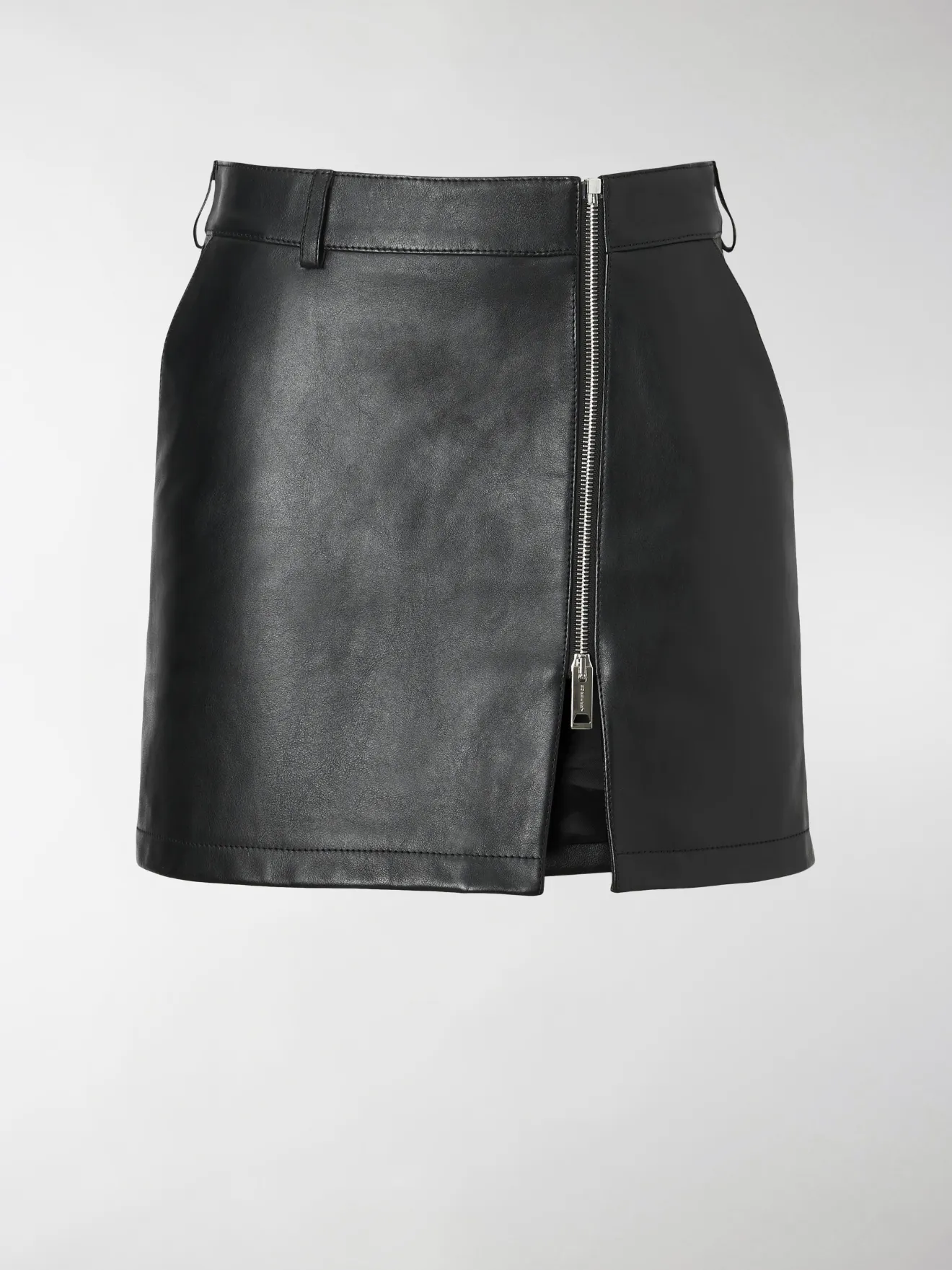 mini skirt zip front