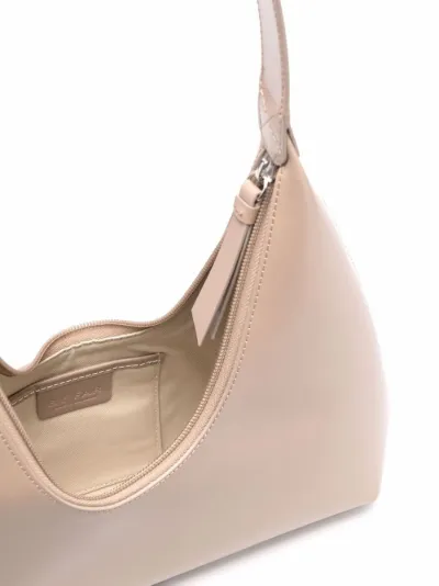 beige leather shoulder bag