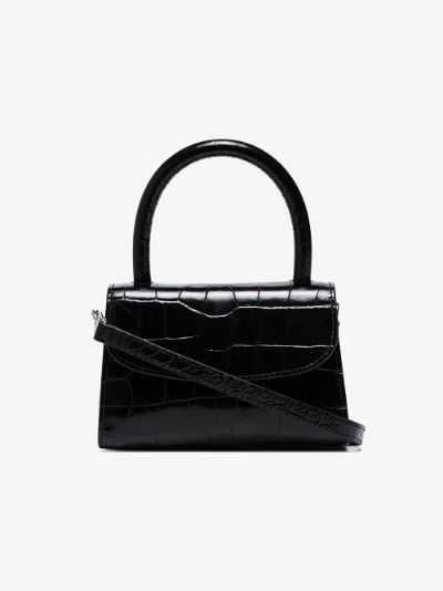 black croc skin bag