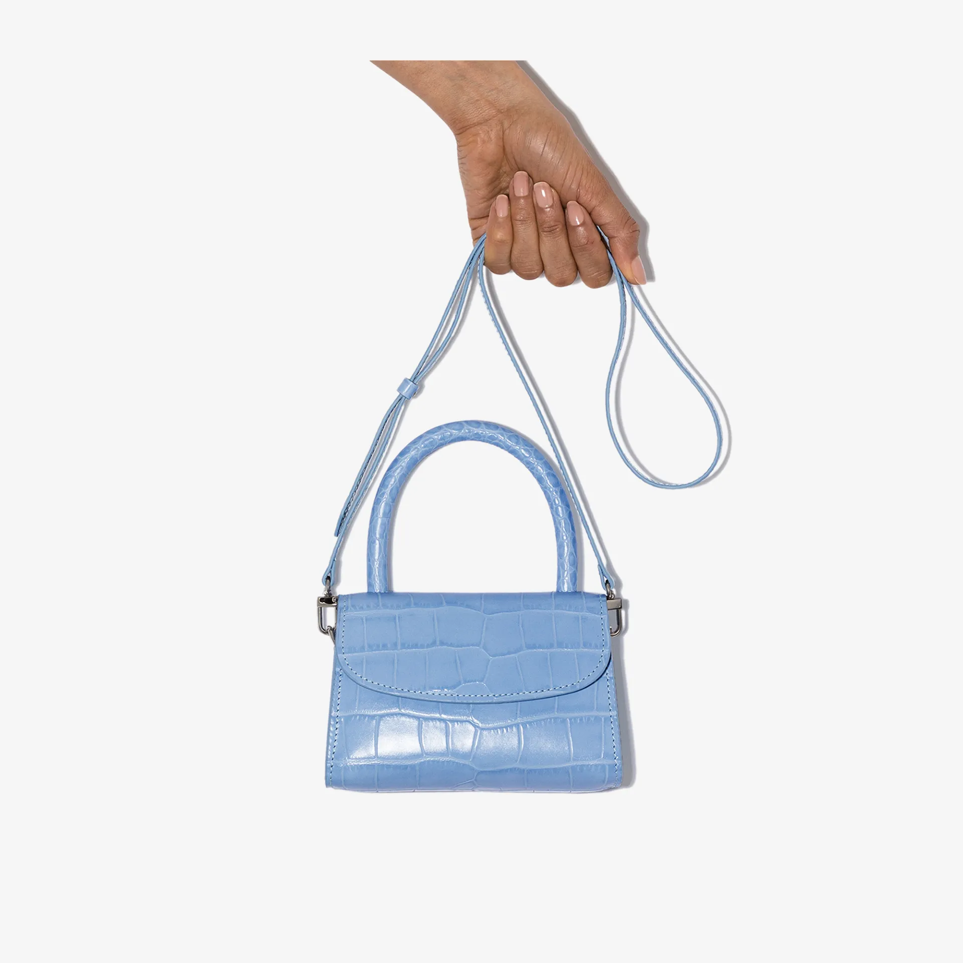 blue croc bag