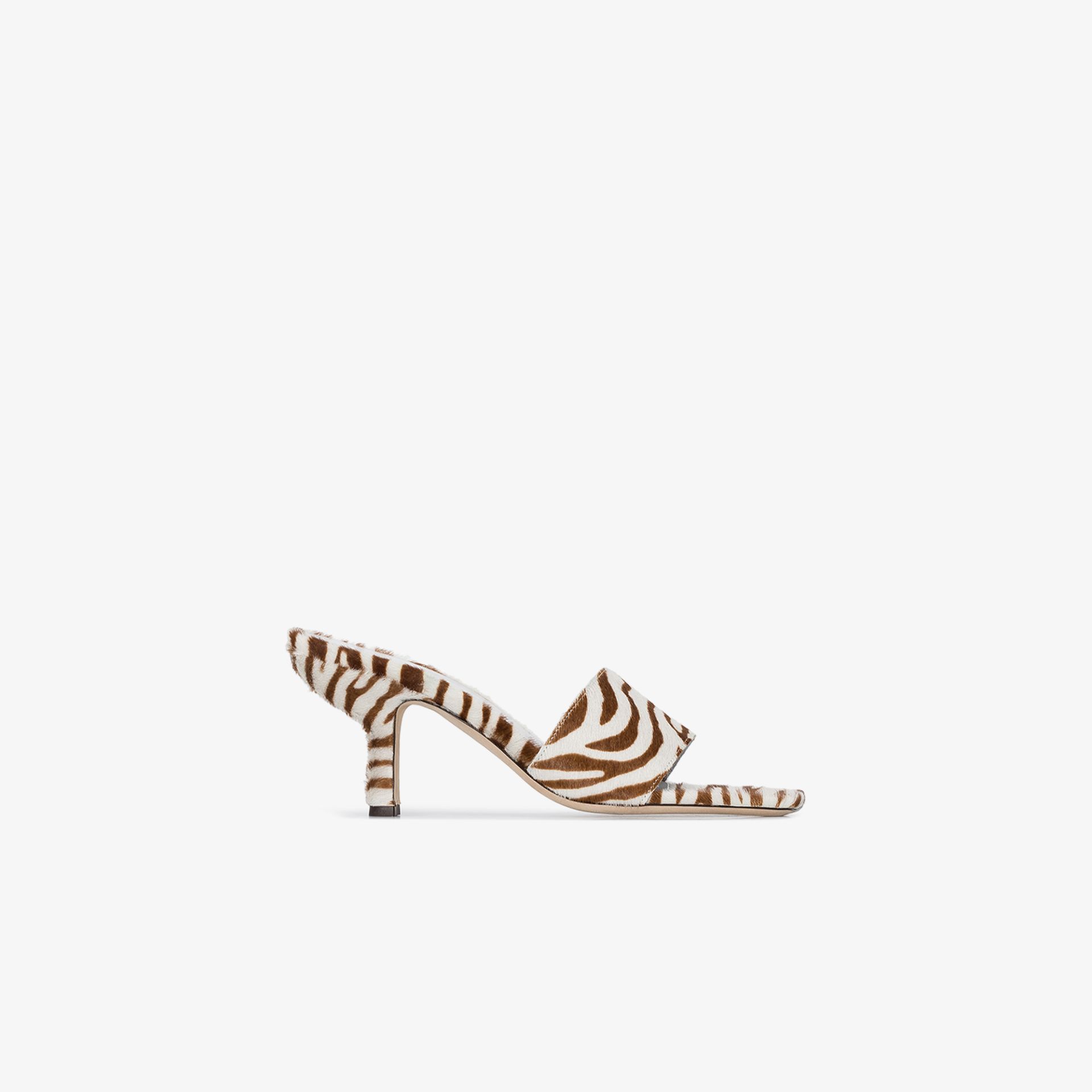 zebra print mules