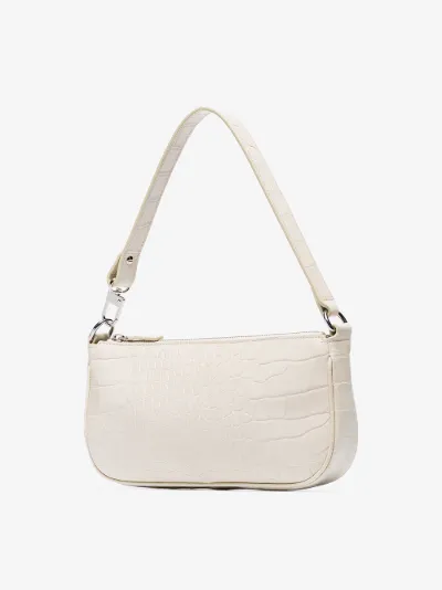 cream leather shoulder bag