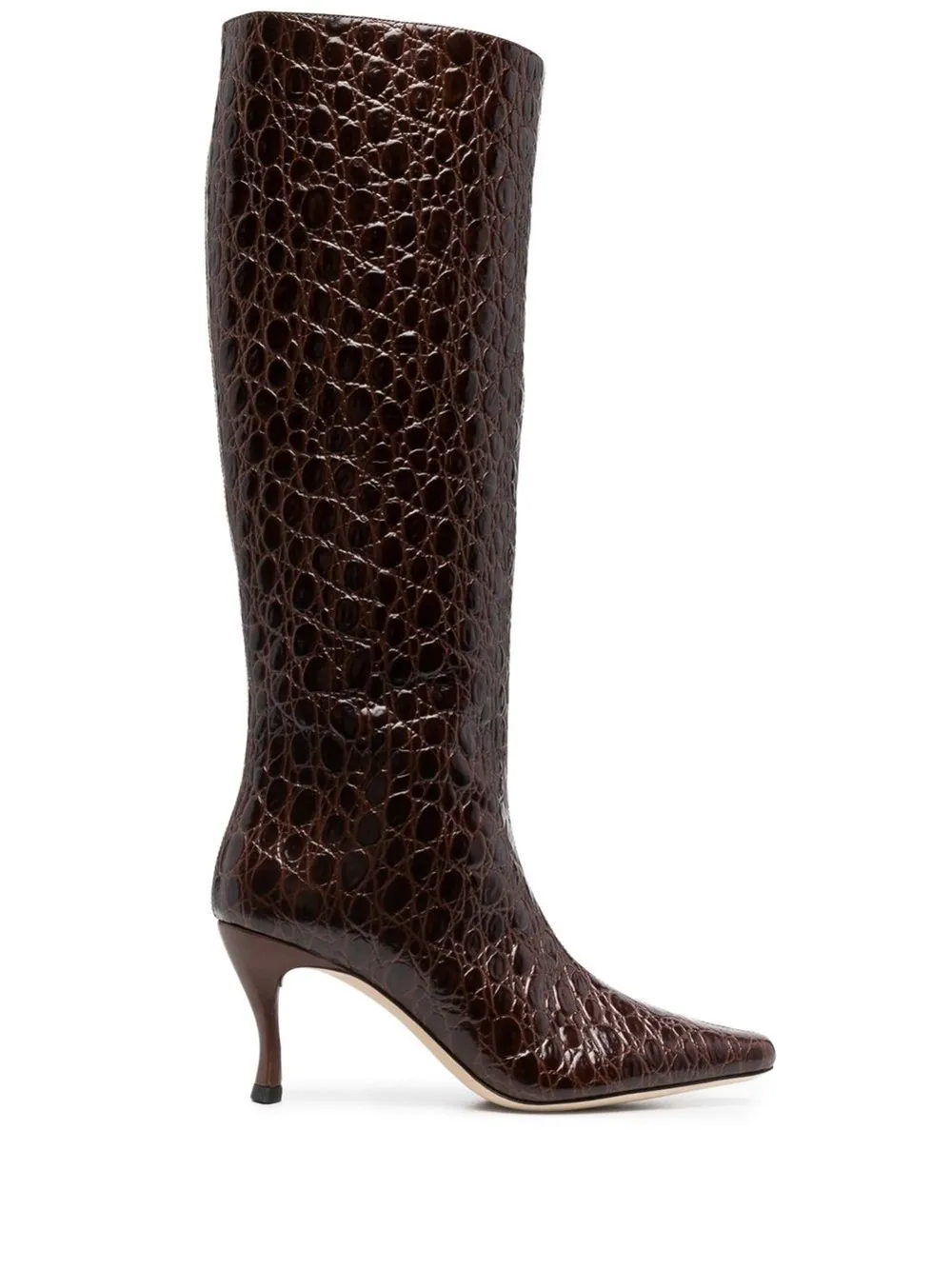 crocodile effect knee length boots BY FAR Eraldo