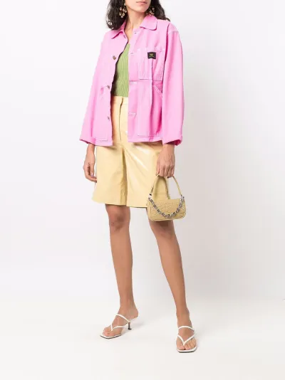 Sale BY FAR mini Rachel chain shoulder bag yellow | MODES