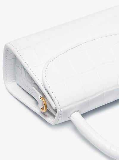 white croc cross body bag