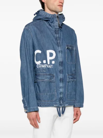 Blue cp company jacket best sale