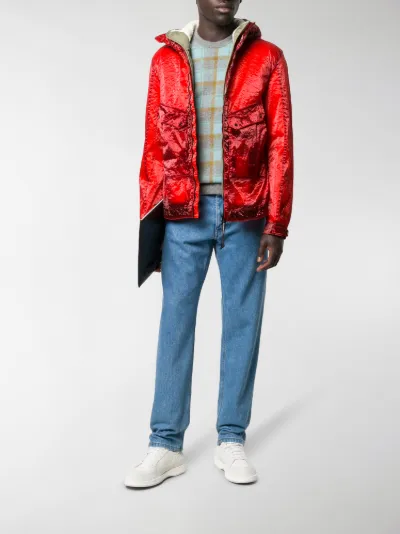 double layer hooded jacket