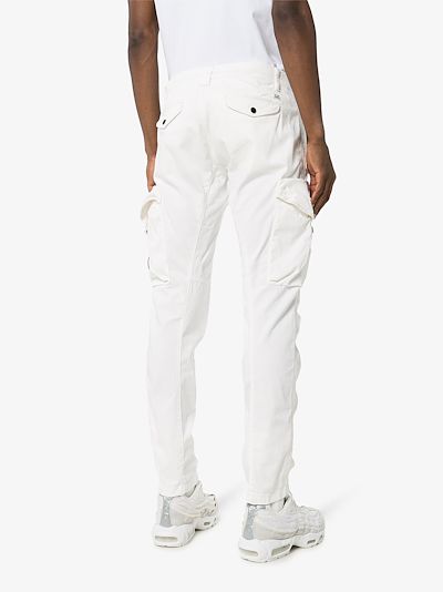 khaki pocket detail cargo trousers