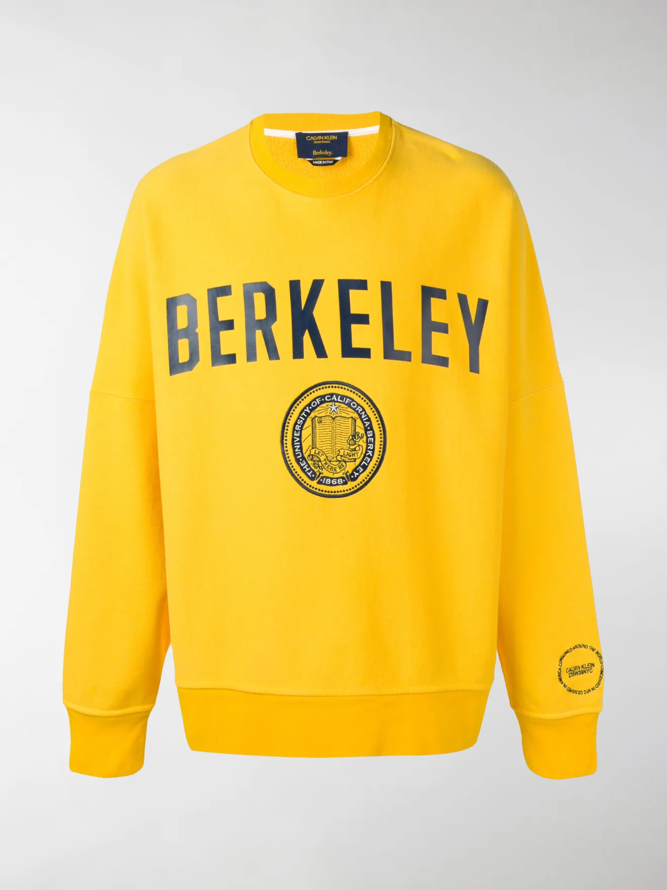 calvin klein sweatshirt yellow